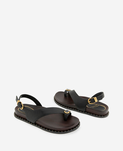 Dixon Leather Toe Ring Buckle Sandal