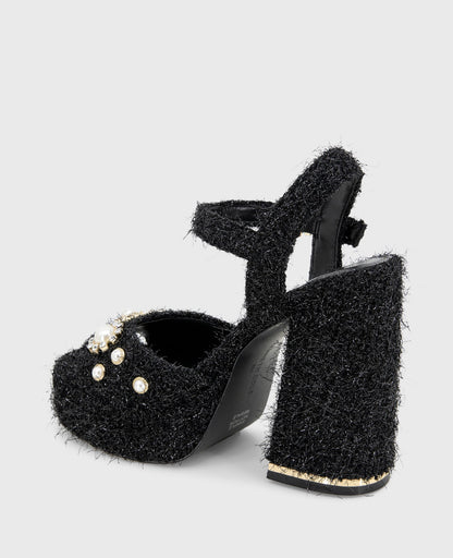 Dolly Charms Fabric Platform Sandal