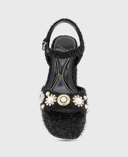 Dolly Charms Fabric Platform Sandal