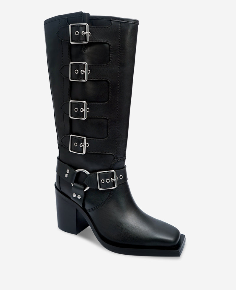 Emmett Leather Buckle Boot