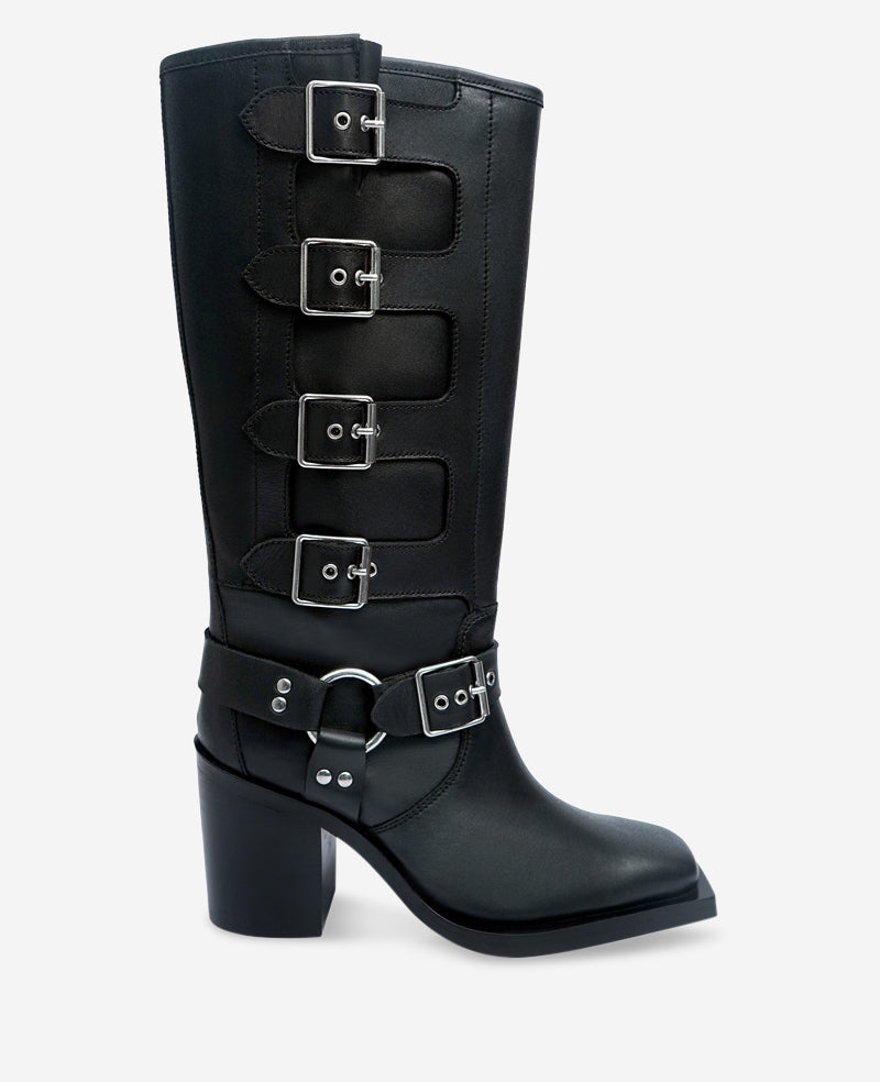 Emmett Leather Buckle Boot