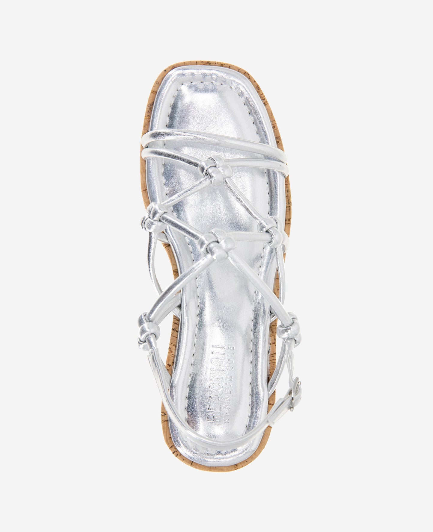 REACTION - Essa Metallic Cork Platform Sandal