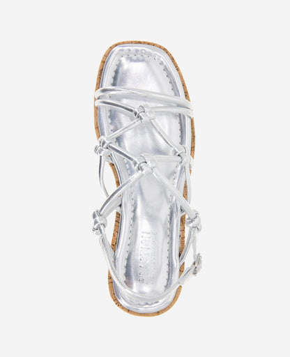 REACTION - Essa Metallic Cork Platform Sandal