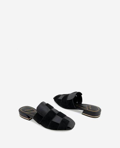 Faina Leather Fisherman Slide Sandal