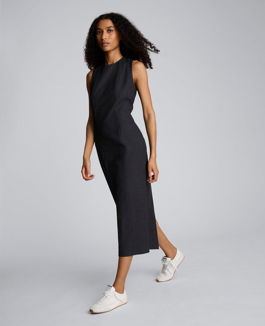Flannel Midi Sheath Dress