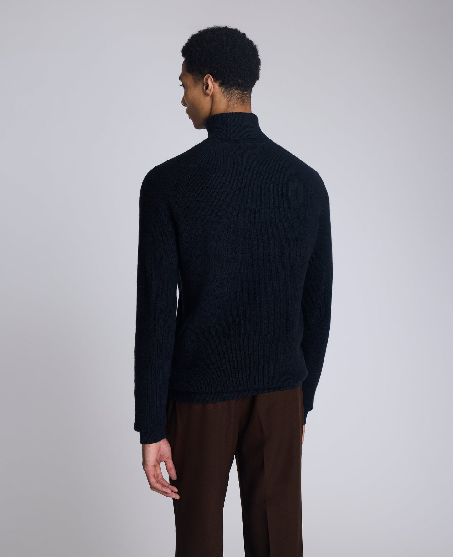 Foldover Turtleneck Sweater