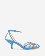Genevieve Patent Cage Toe Ankle Strap Heel