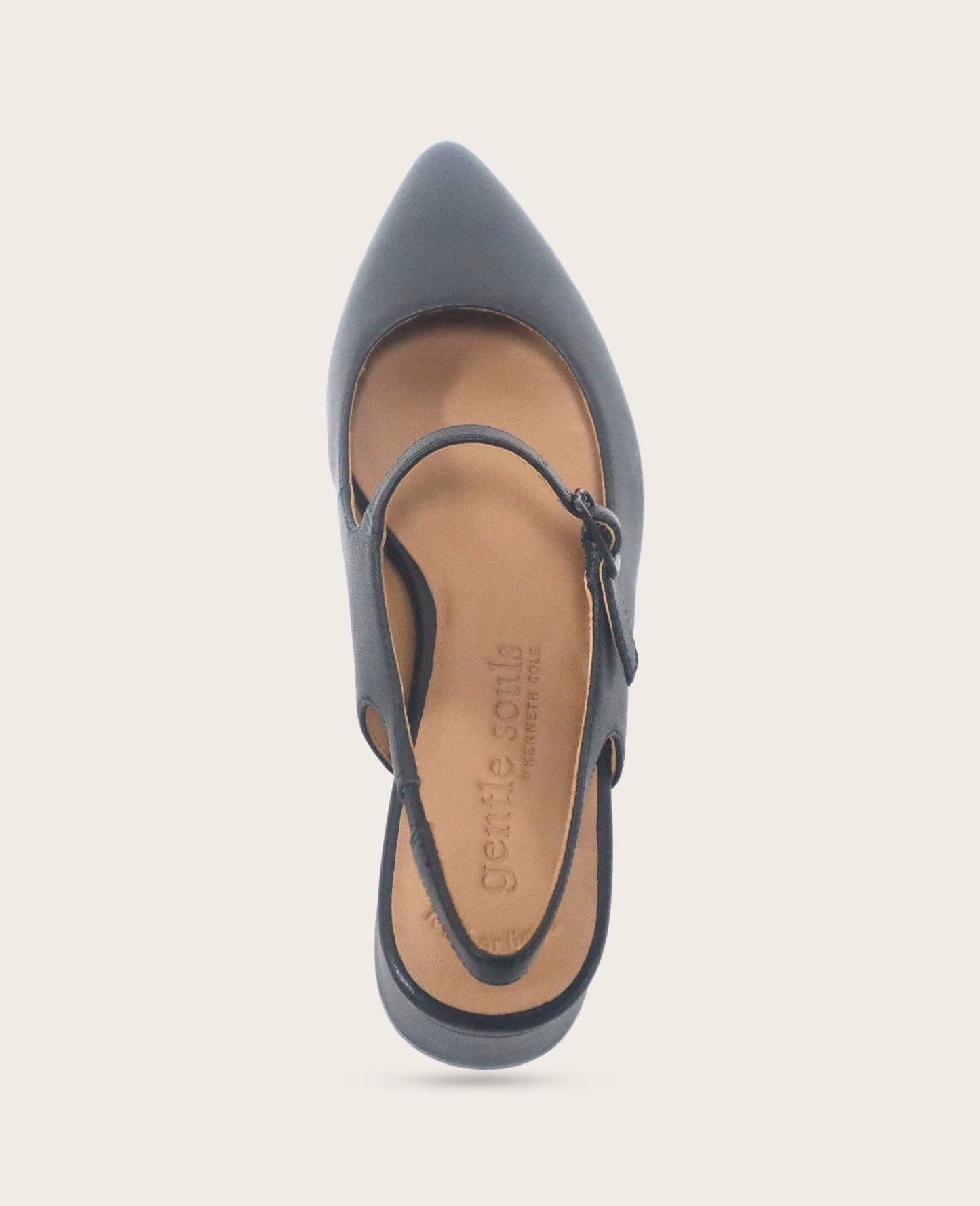 GENTLE SOULS - Gladys Leather Ankle Strap Slingback