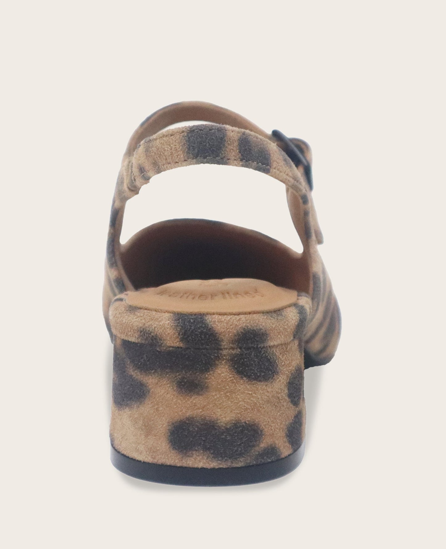 GENTLE SOULS - Gladys Leopard Suede Ankle Strap Slingback