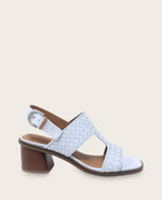 GENTLE SOULS - Manda Woven Leather Heel Sandal