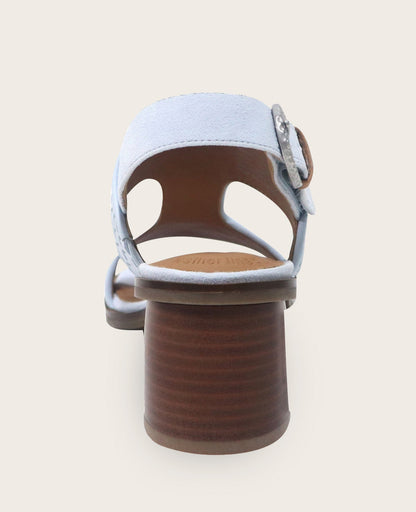 GENTLE SOULS - Manda Woven Leather Heel Sandal