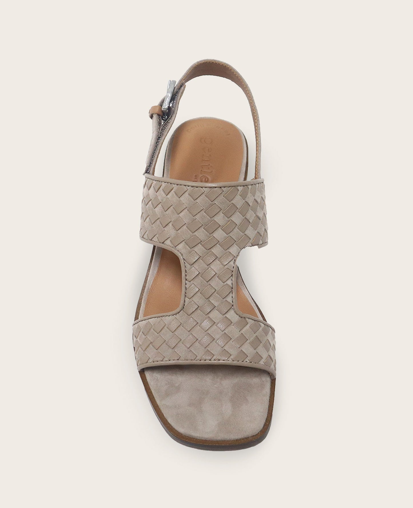 GENTLE SOULS - Manda Woven Leather Heel Sandal