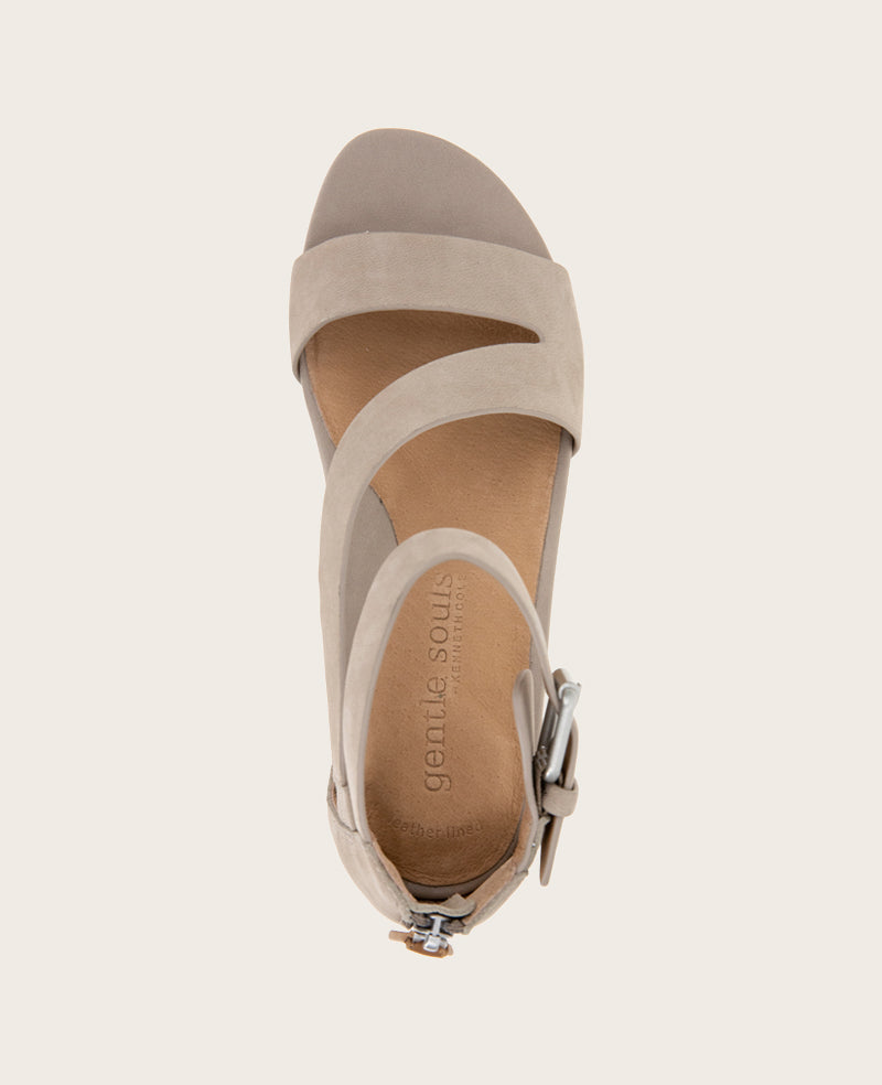 GENTLE SOULS - Gwen Nubuck Wedge Sandal