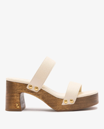 Larroudé x Kenneth Cole: Sandal Ivory Leather