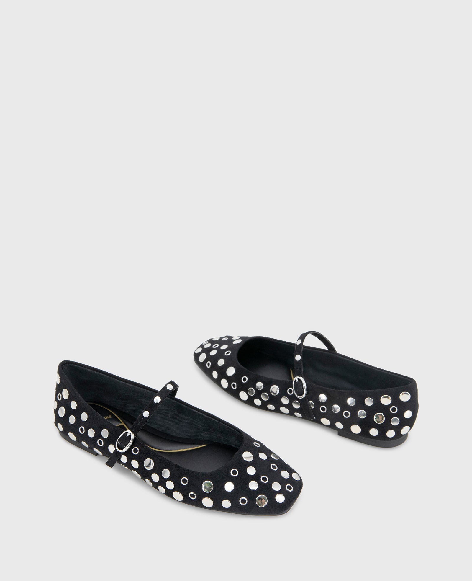 Jasper Suede Stud Ballet Flat