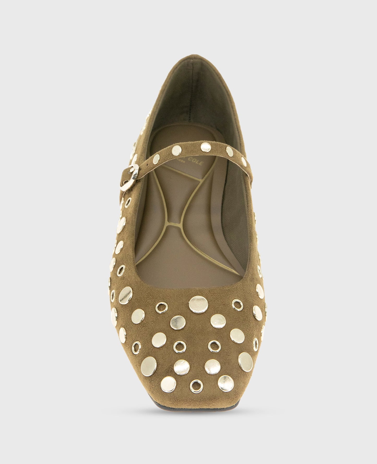 Jasper Suede Stud Ballet Flat