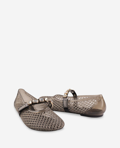 Jazzy Stone Embellished Ballet Flat