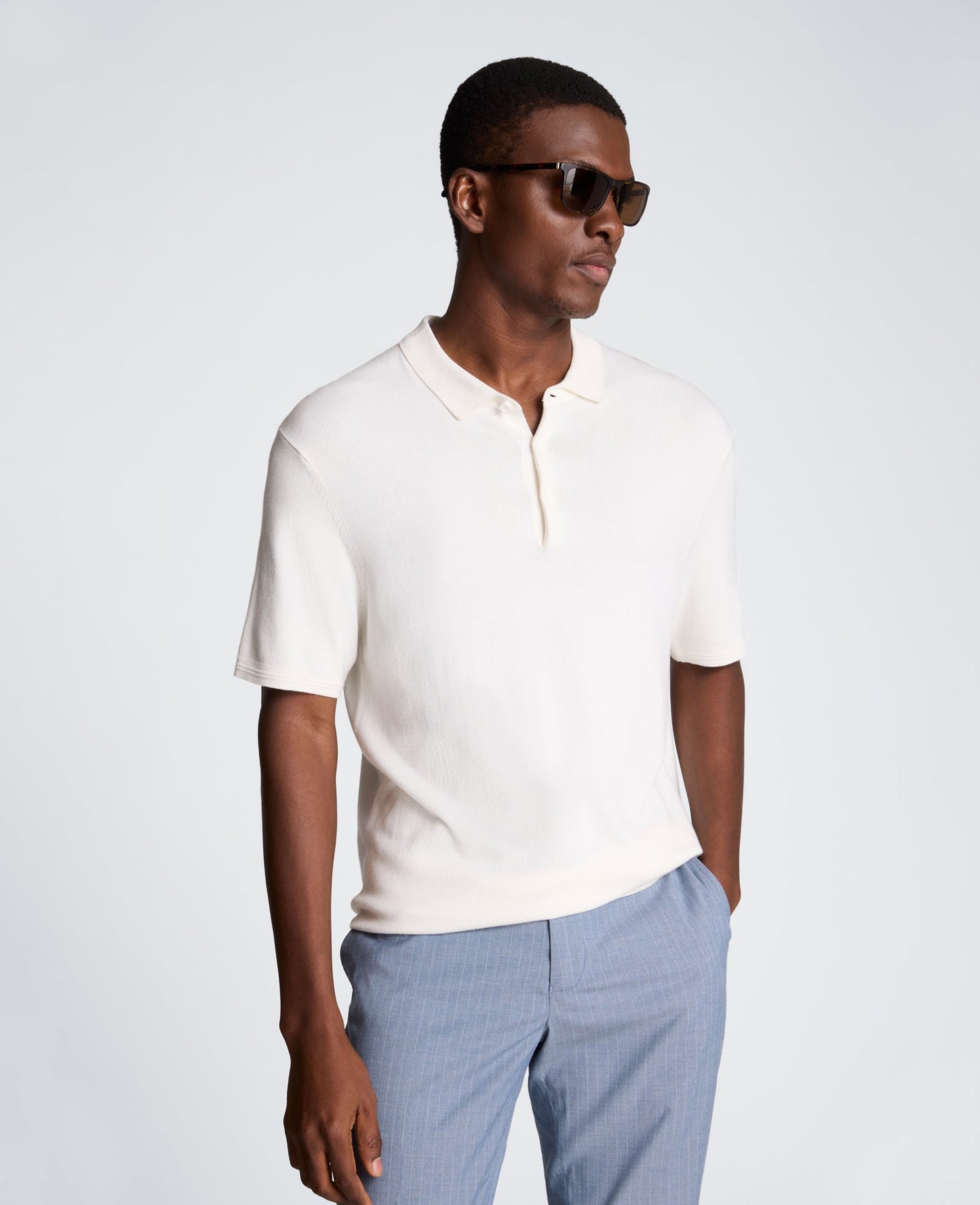 Short Sleeve Polo Sweater