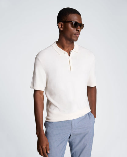 Short Sleeve Polo Sweater