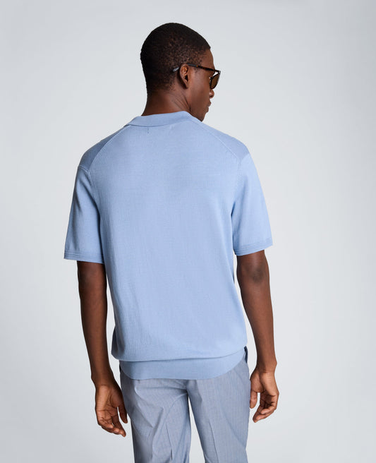 Short Sleeve Polo Sweater