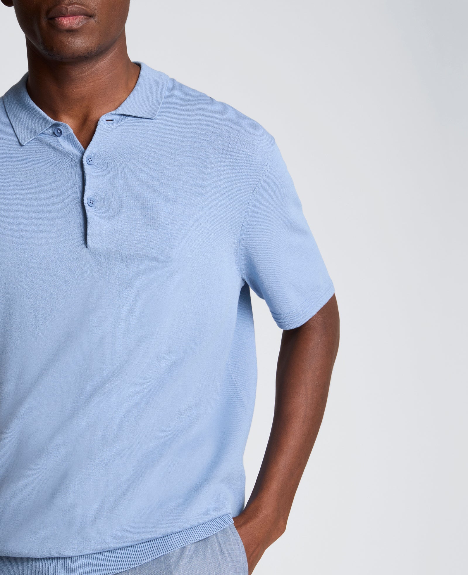 Short Sleeve Polo Sweater