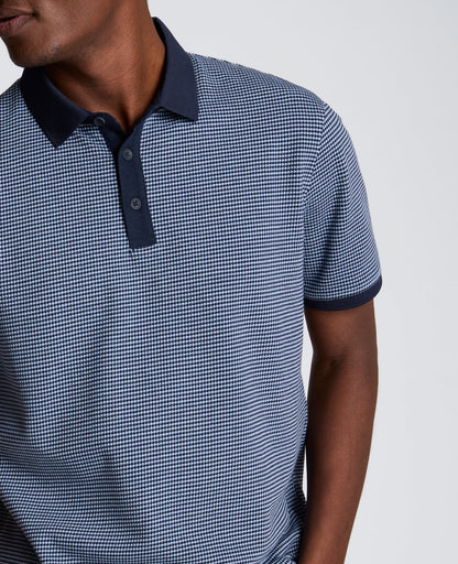 Contrast Placket Button Polo