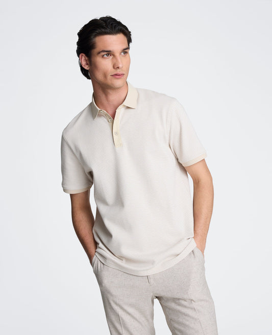 Contrast Placket Button Polo