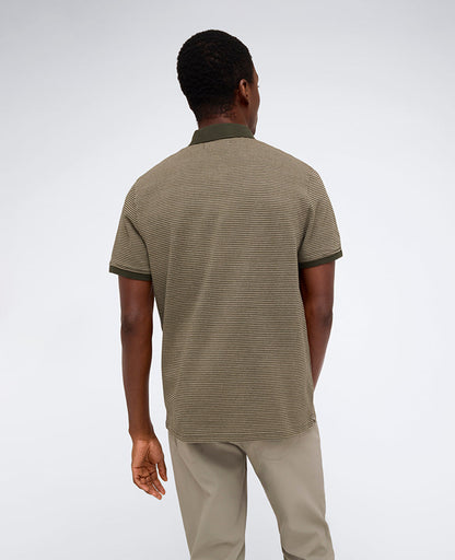 Contrast Placket Button Polo