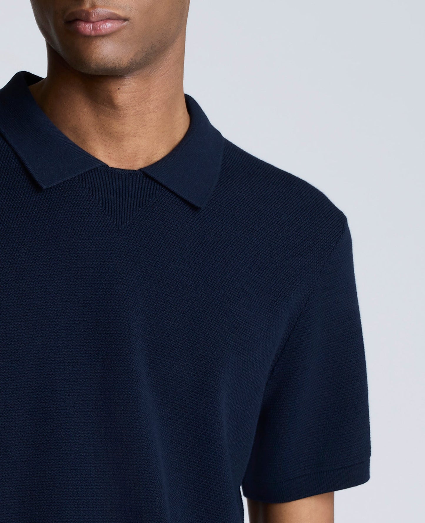 Short Sleeve Polo Sweater
