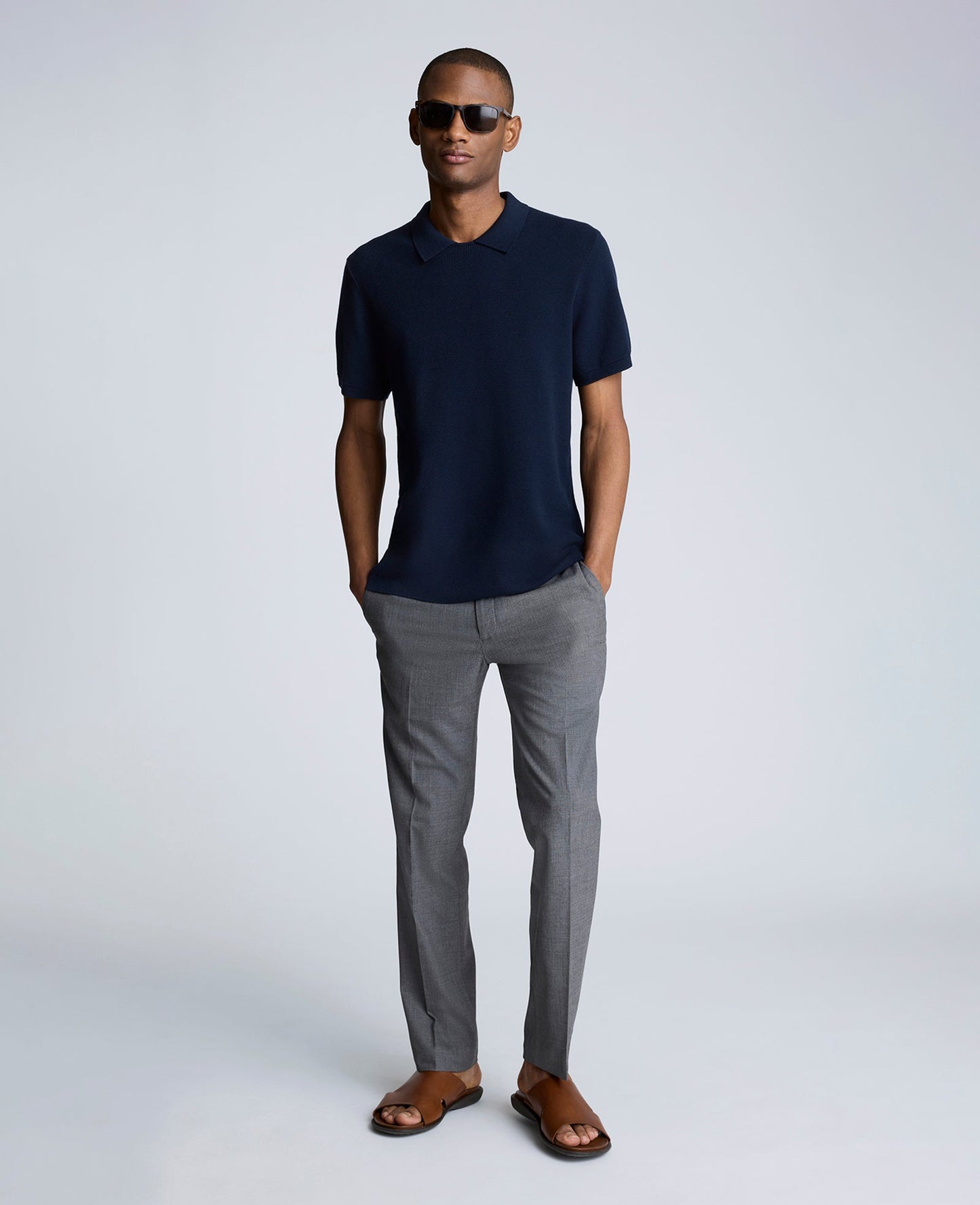 Short Sleeve Polo Sweater