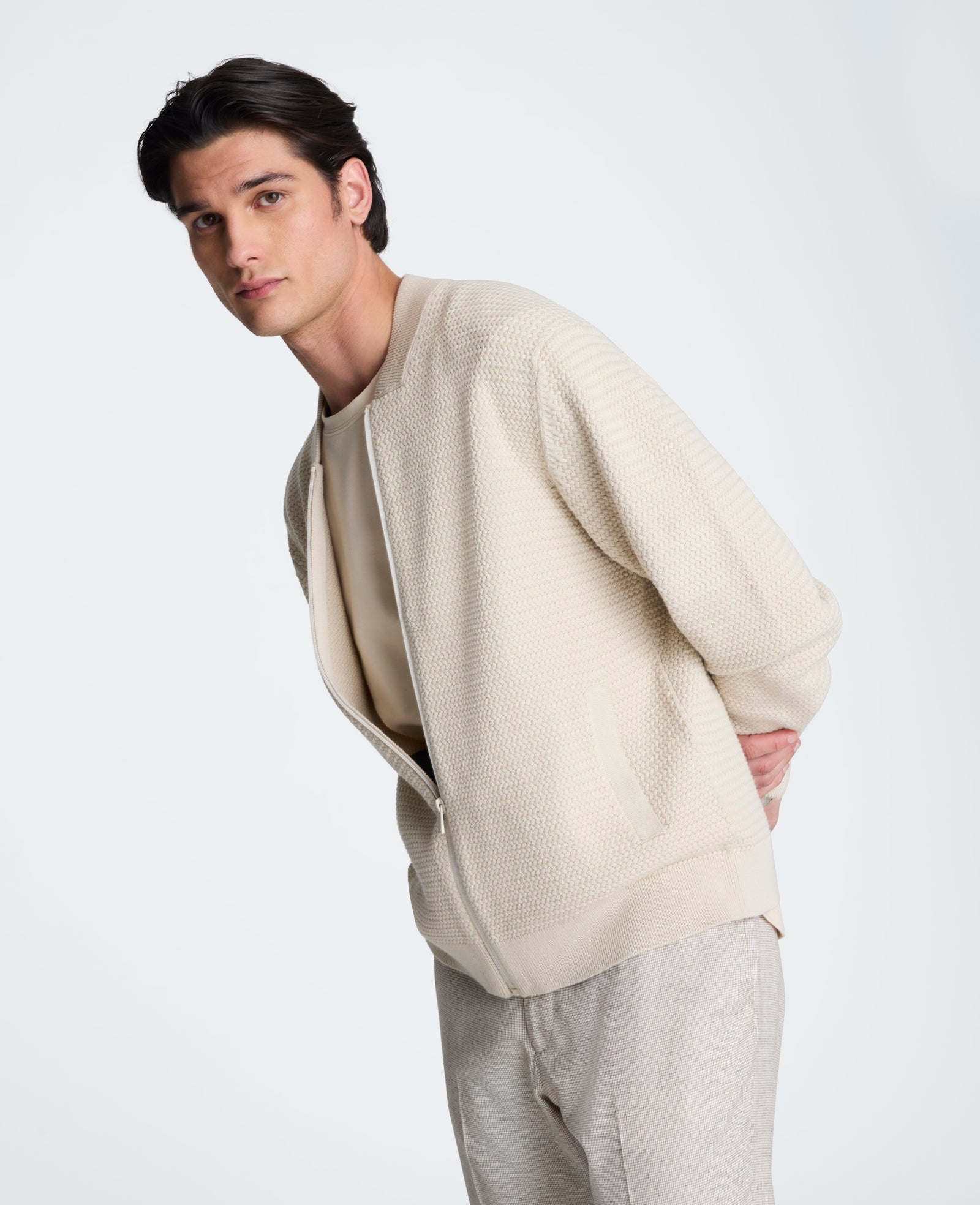 Sweater Bomber Jacket