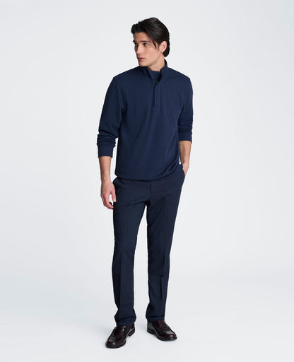Hidden Placket Quarter Zip Sweater