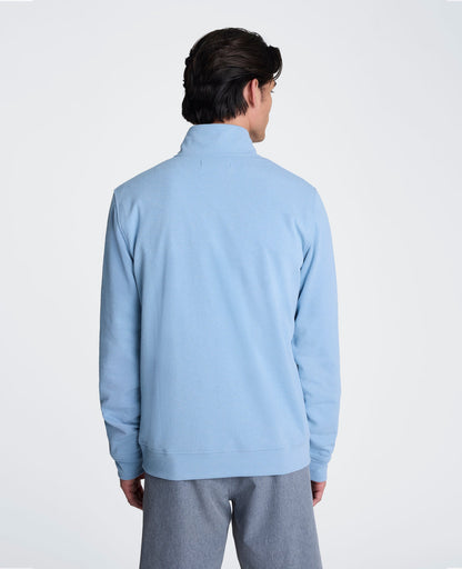 Hidden Placket Quarter Zip Sweater