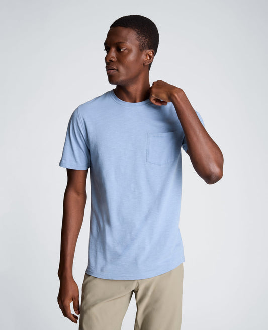 Crew Neck Tee with Pocket