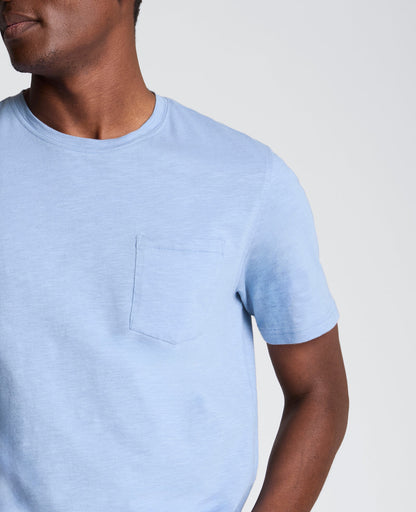 Crew Neck Tee with Pocket