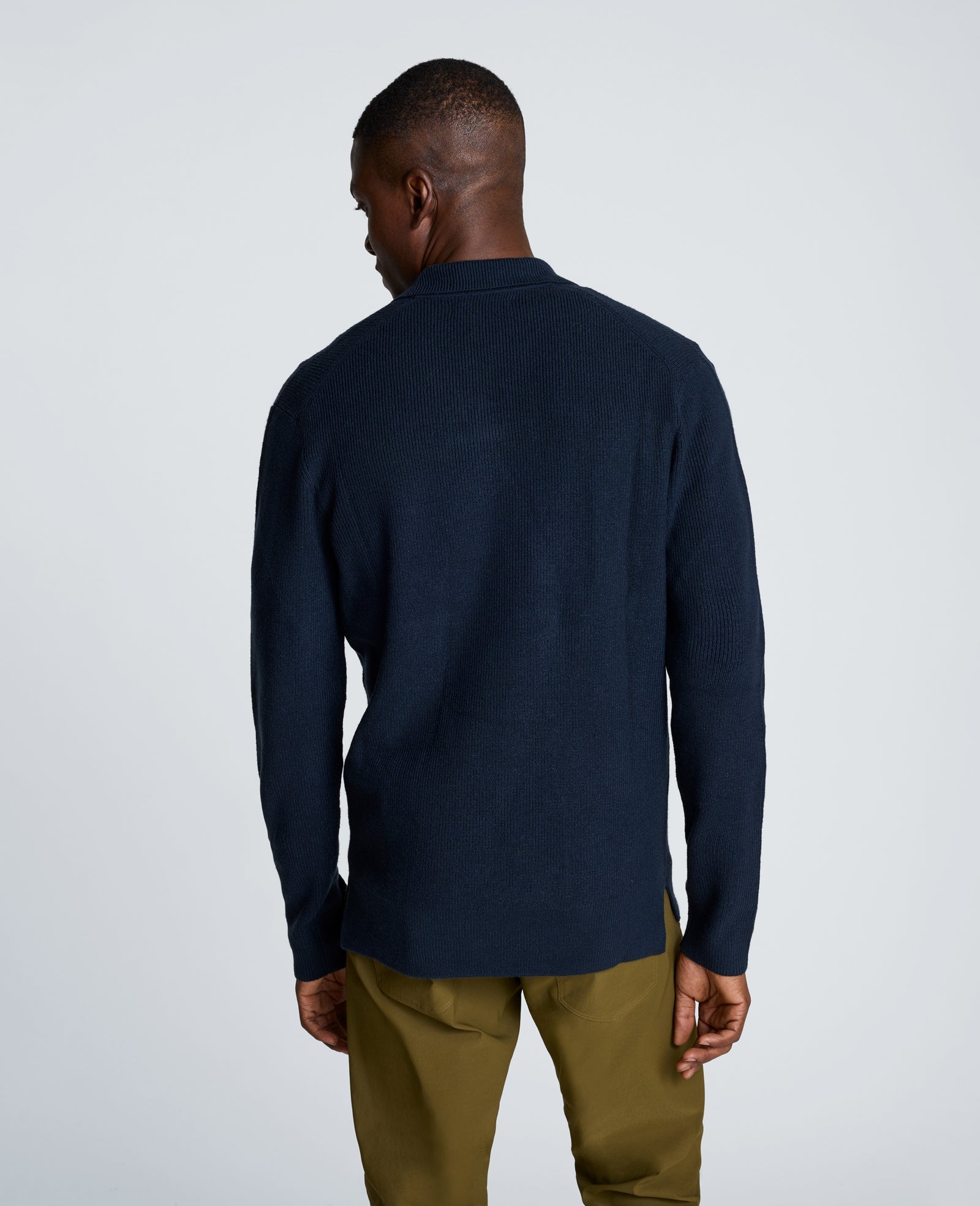 Long Sleeve Johnny Collar Polo