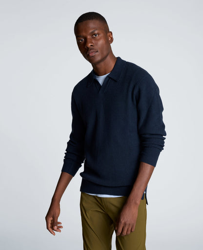 Long Sleeve Johnny Collar Polo