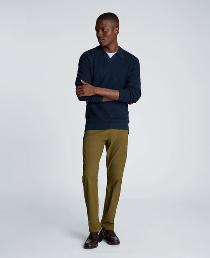 Long Sleeve Johnny Collar Polo