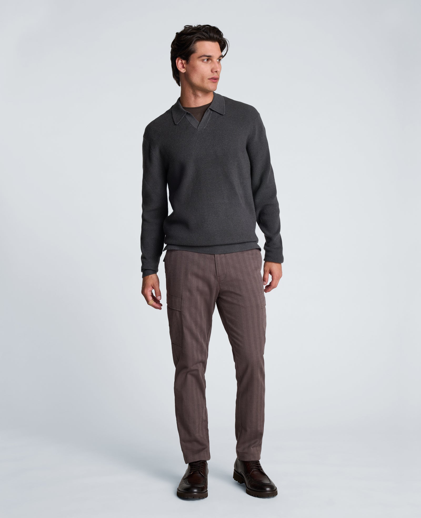 Long Sleeve Johnny Collar Polo