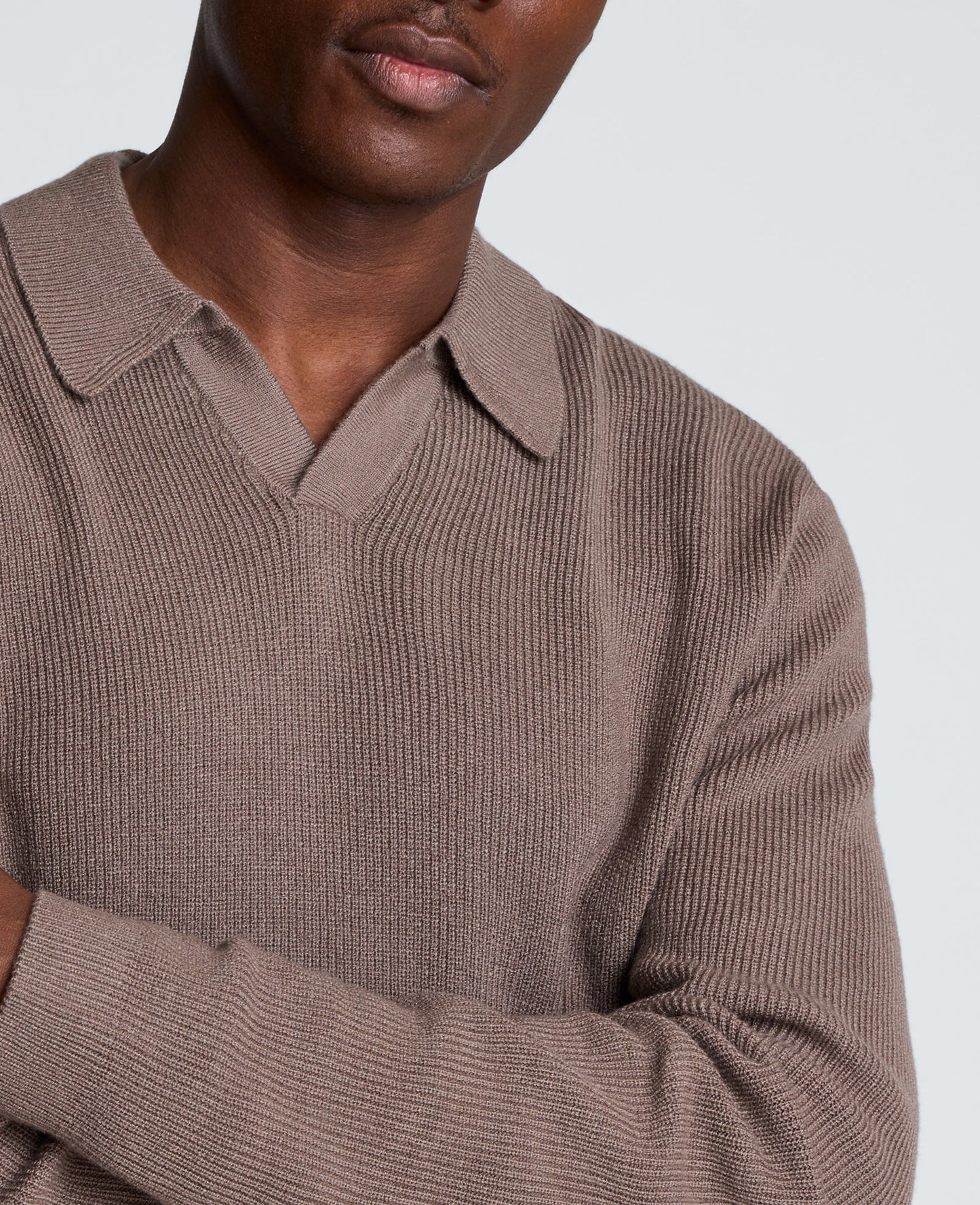 Long Sleeve Johnny Collar Polo