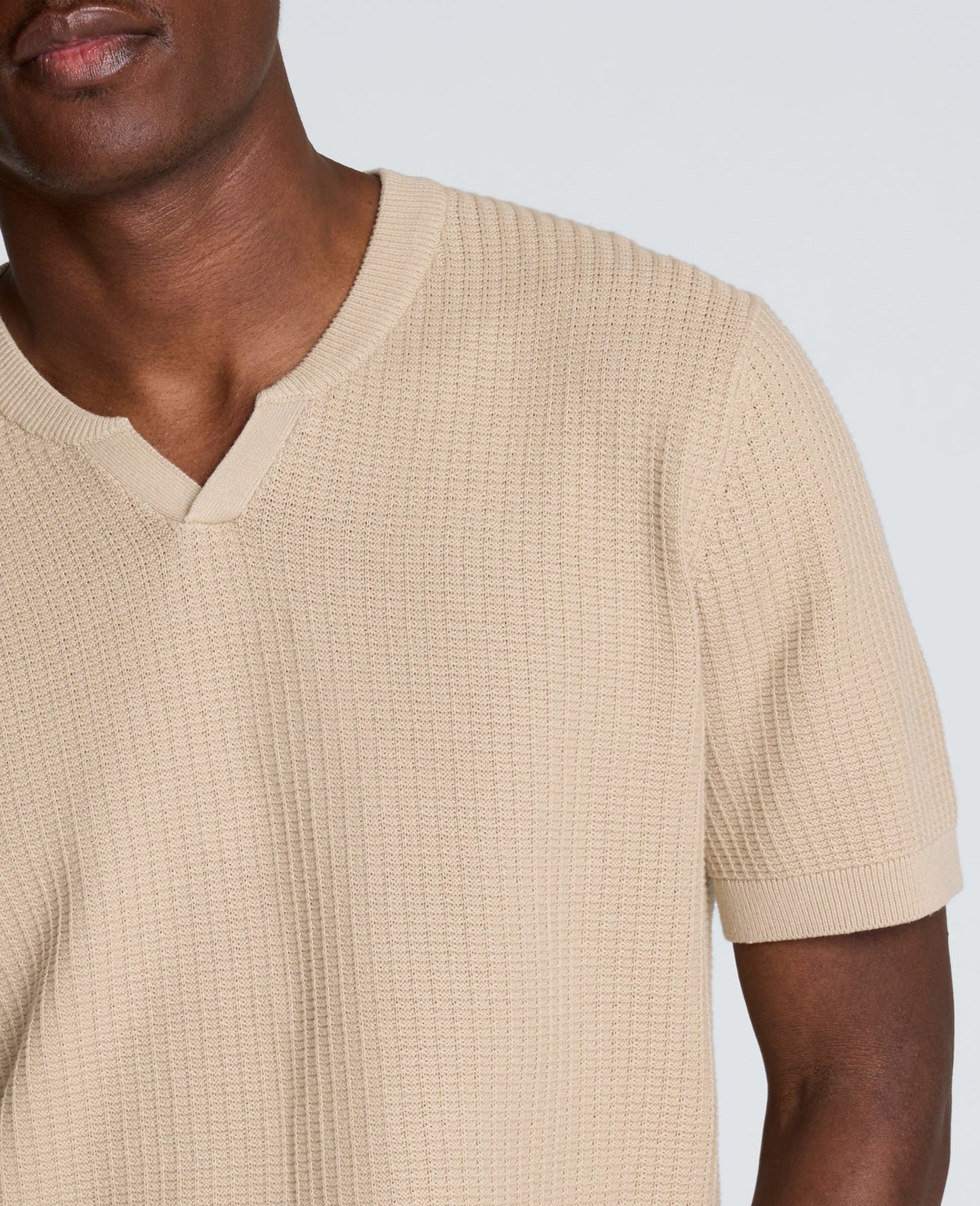 Johnny Collar Henley Sweater