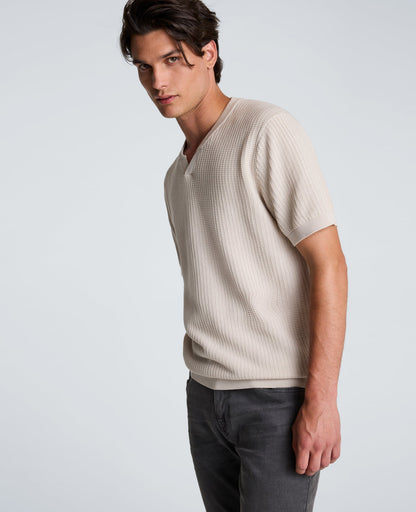 Johnny Collar Henley Sweater