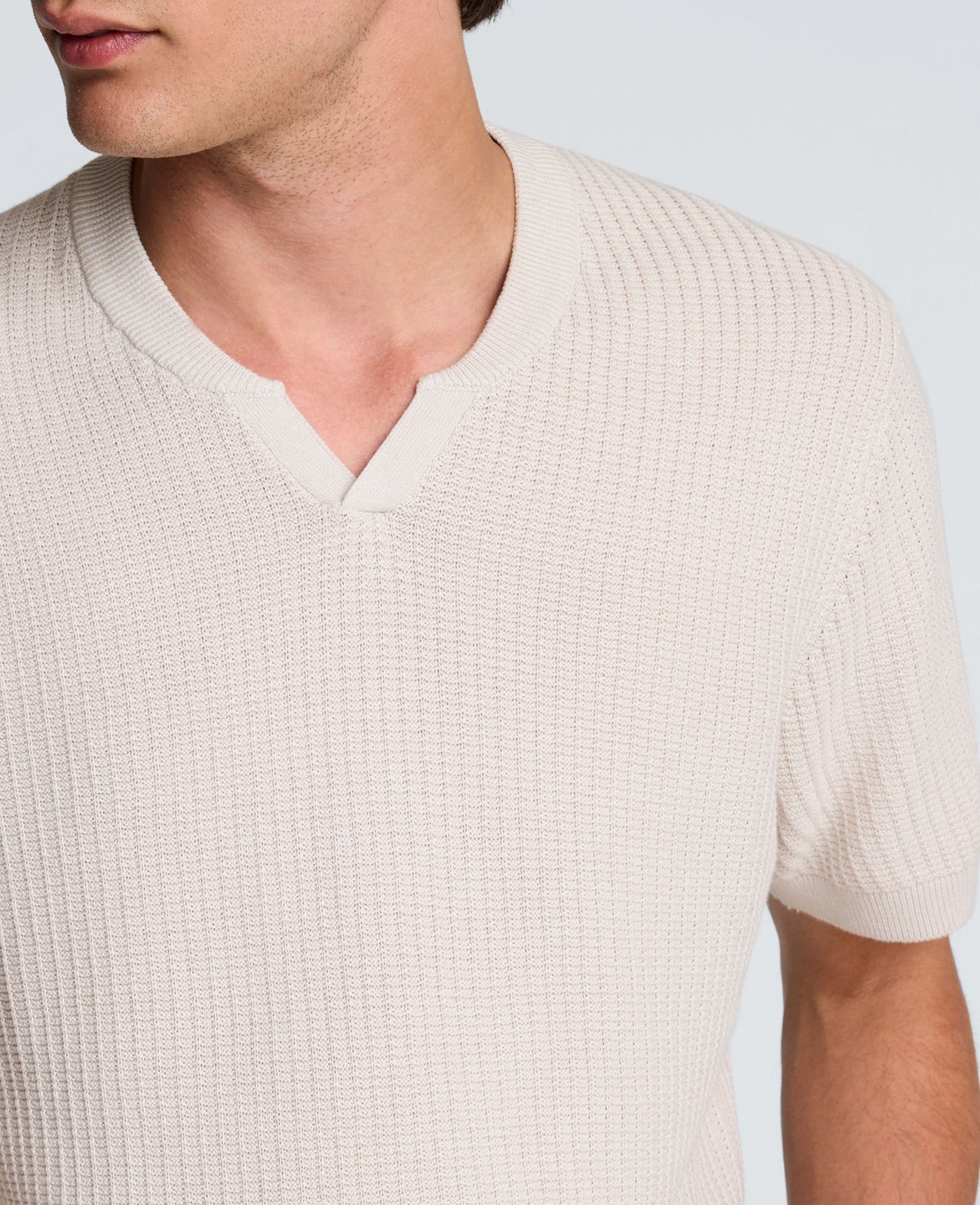 Johnny Collar Henley Sweater