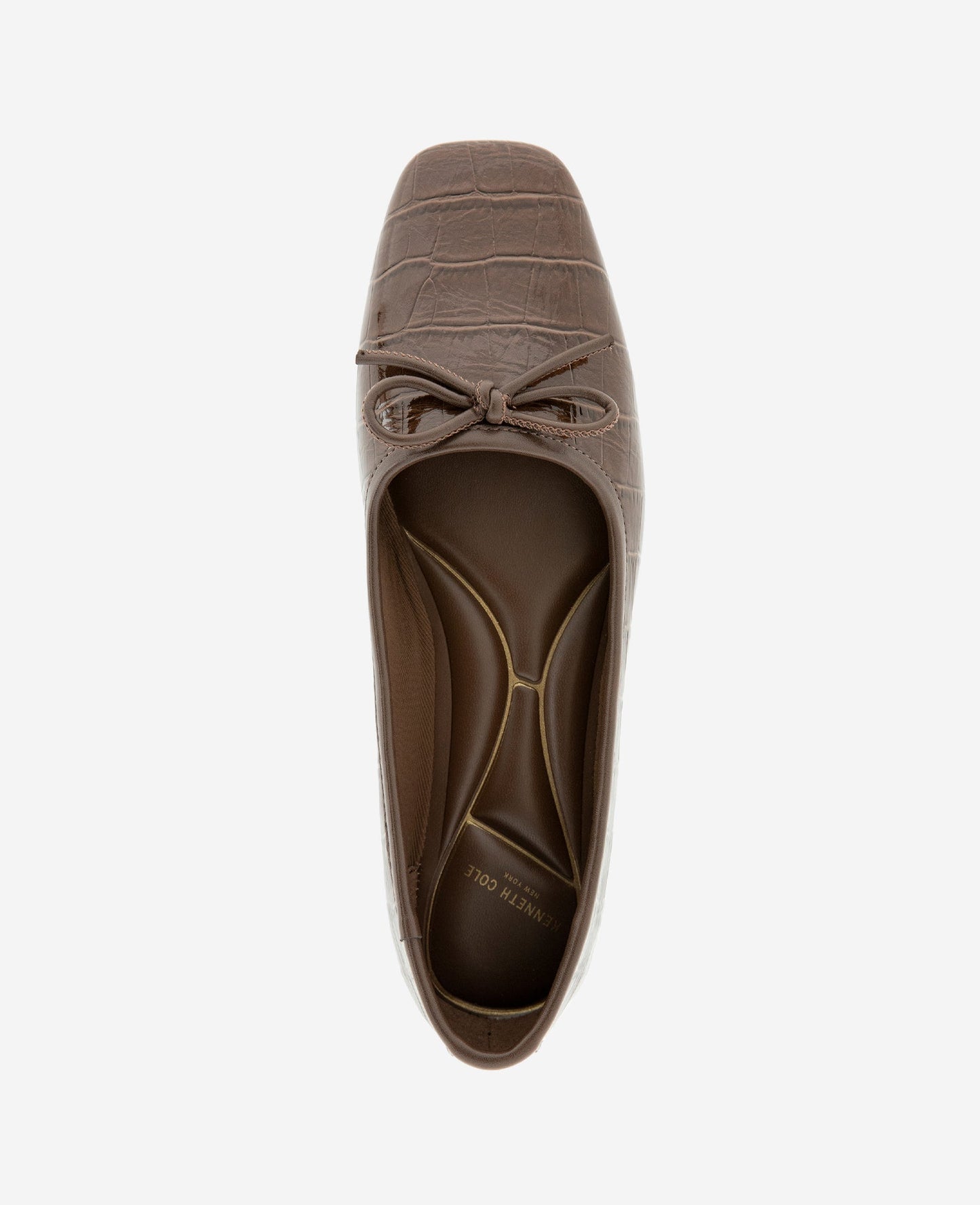 Carriah Embossed Croco Bow Tie Ballet Flat
