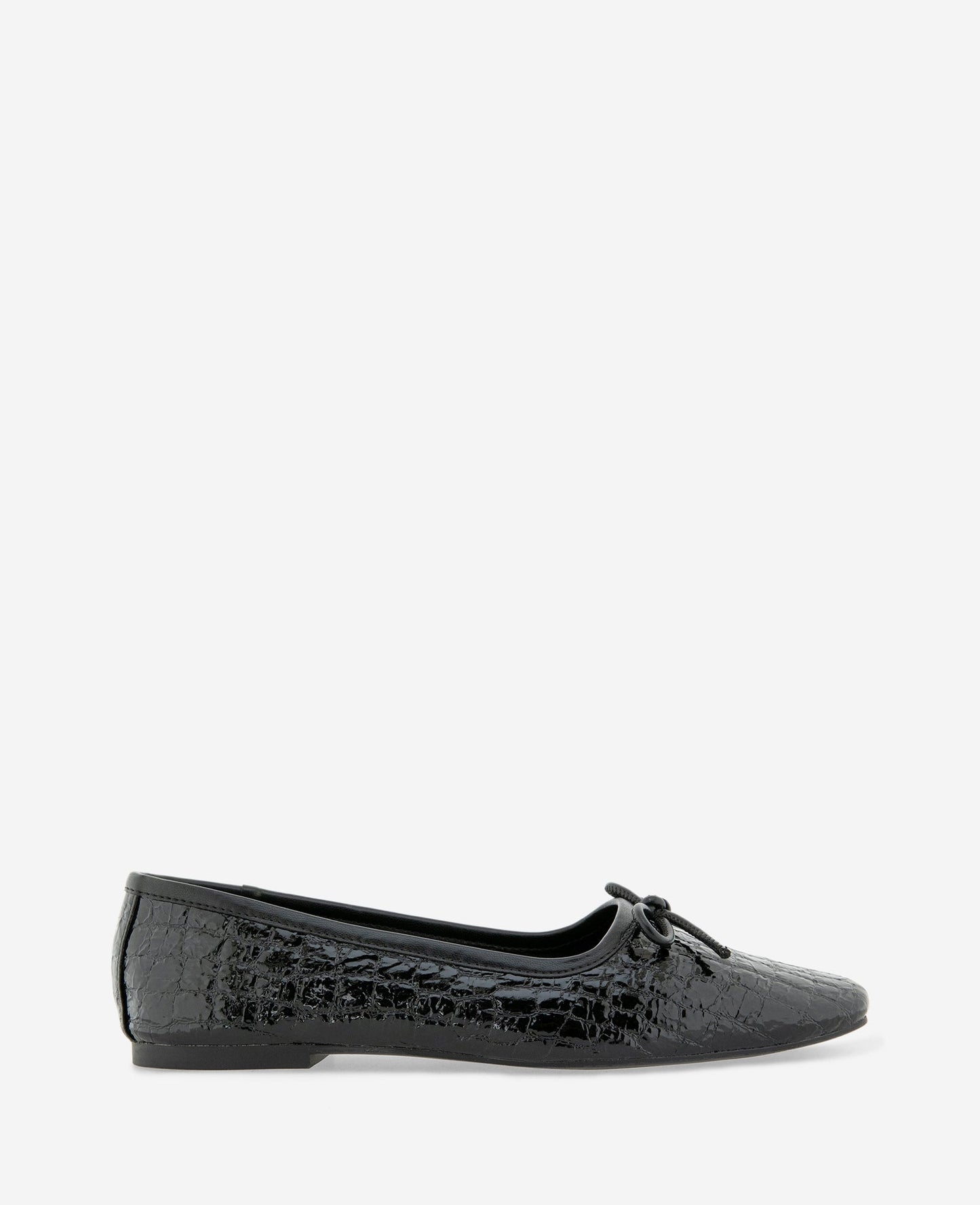 Carriah Embossed Croco Bow Tie Ballet Flat