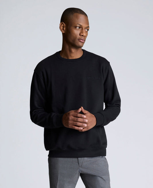 Site Exclusive! Kenneth Cole Embroidered Logo Sweatshirt