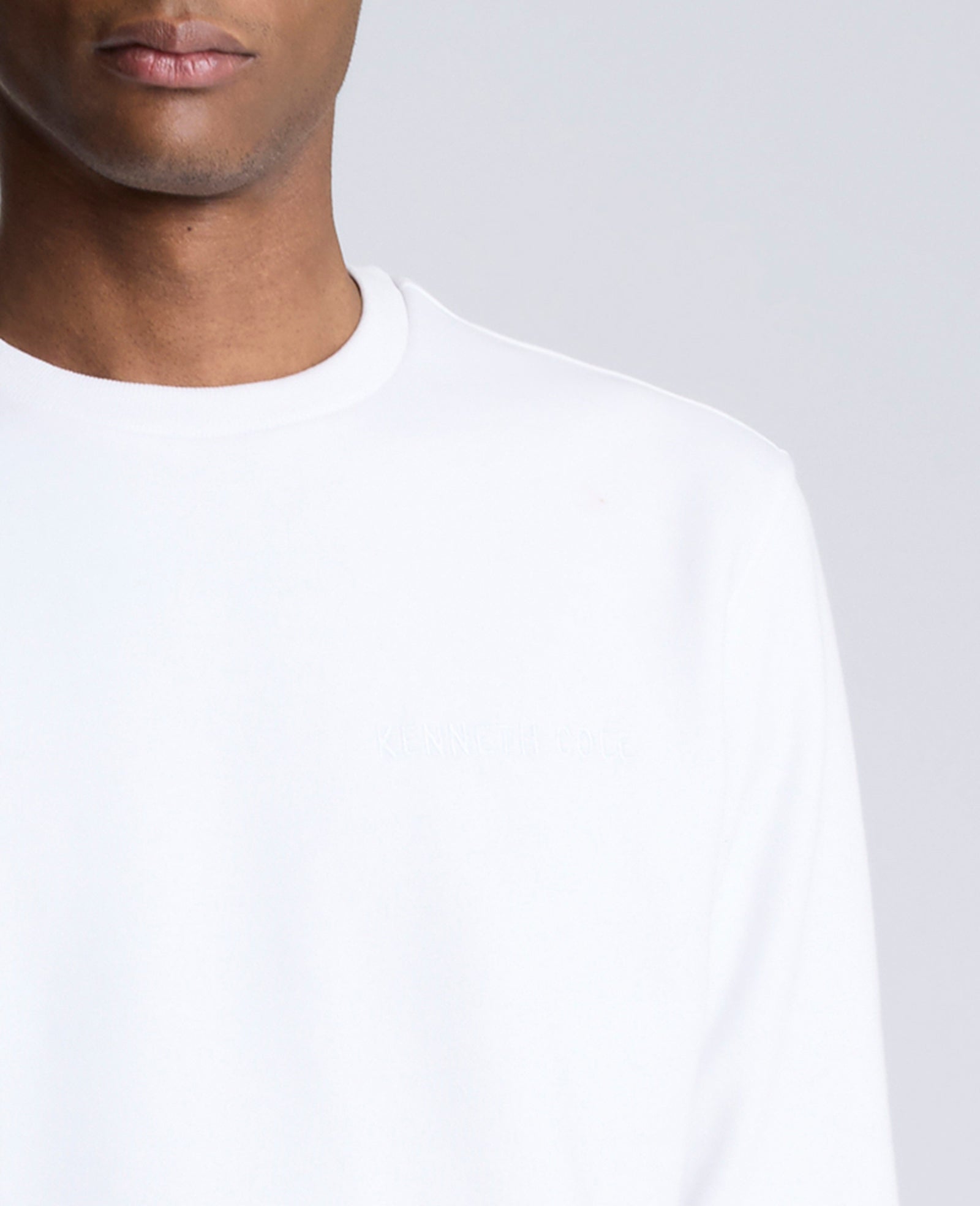 Site Exclusive! Kenneth Cole Embroidered Logo Sweatshirt