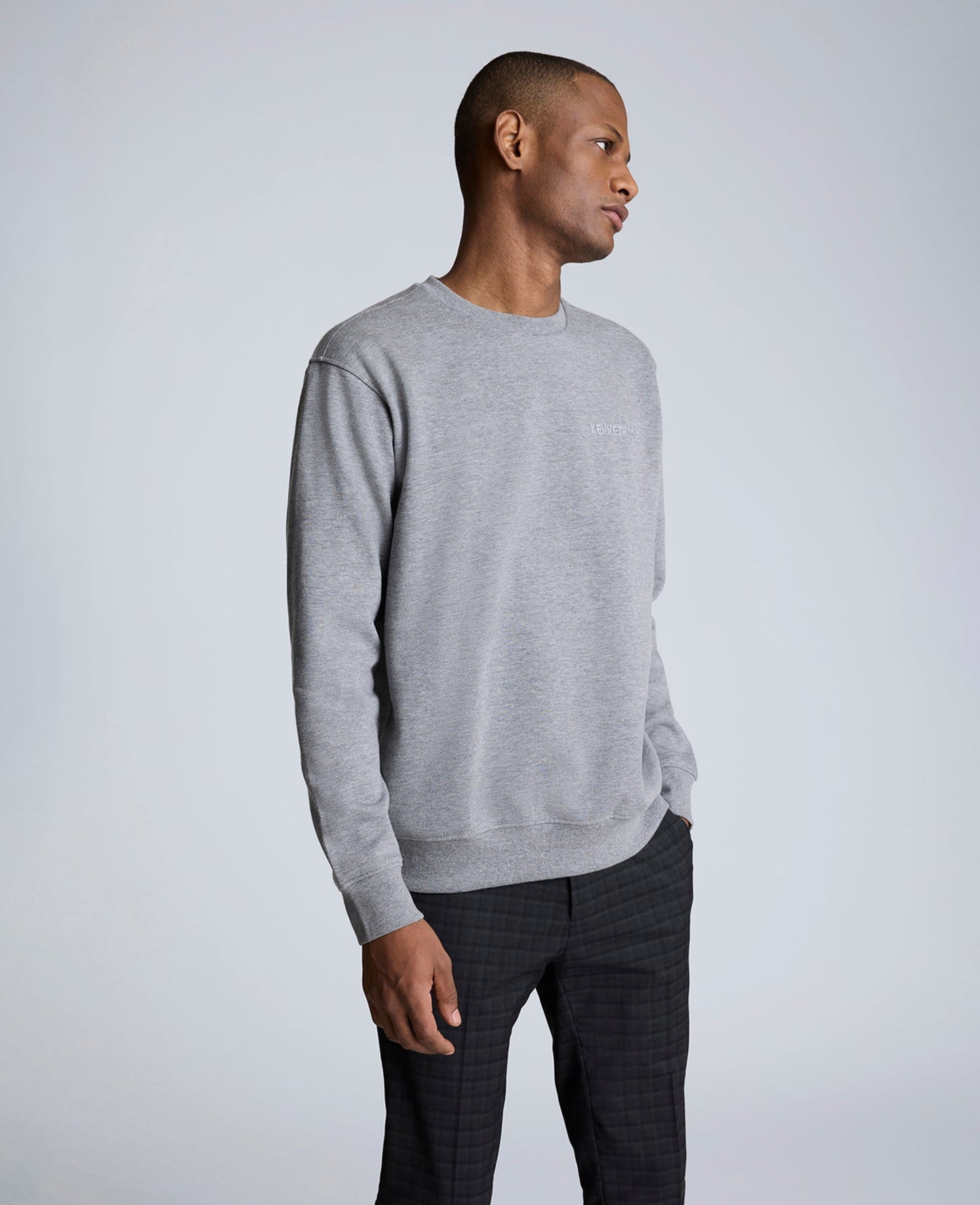 Site Exclusive! Kenneth Cole Embroidered Logo Sweatshirt