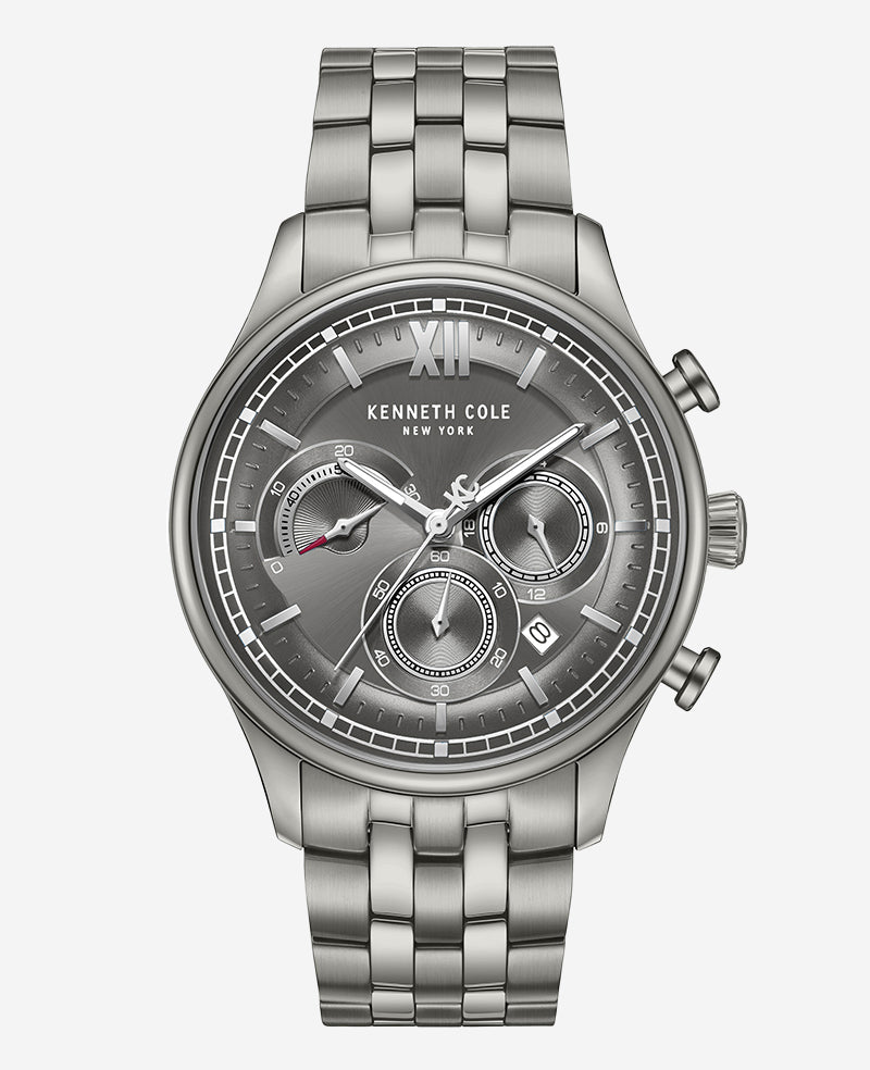 Dress Sport Chronograph Stainless Steel Bracelet Watch