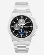 Dress Sport Chronograph Black Dial Stainless Steel Bracelet Watch